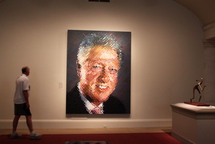 Bill Clinton as Envisioned by Chuck Close