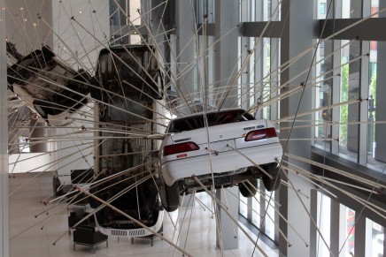 Ford Tauruses are Suspended Mid-Air at Seattle Art Museum